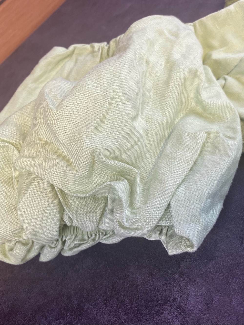 Astr Light Green Puff Sleeve Fit &‎ flare Lined Mini Dress size 4-NWT - Picture 3 of 12